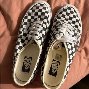 Vans Black and White Checkerboard Shoes